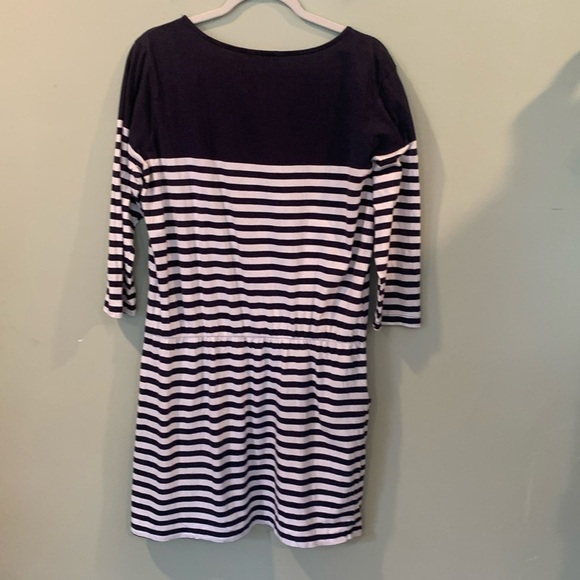 Banana Republic Blue and White Striped 3/4 Sleeve Tunic Top Women’s XL - Picture 3 of 8